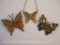 Two Butterfly Pins and Sarah Coventry Butterfly Necklace, 1 oz