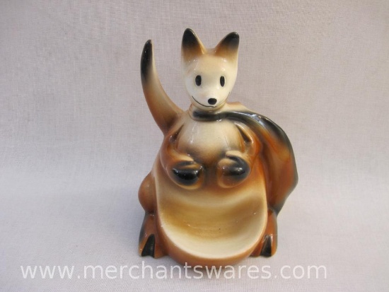 Ceramic Kangaroo Planter, 1956 USA, 1 lb 4 oz