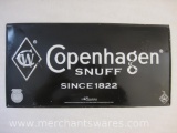 Copenhagen Snuff Metal Advertising Sign, 2008, see pictures for condition AS IS, 1 lb