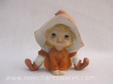 Homco Ceramic Girl Figure, 6 oz