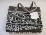 New Thirty-One Reversible Tote in Rio Weave, 15 oz