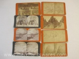 Assorted Antique Stereograph Cards including California Redwoods, Niagara Scenery, Miners of St.