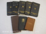 Eight Diaries/Pocket Calendars from 1919-1932, minimal writing inside, 8 oz