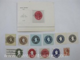 Prestamped Envelope Cut Squares includes Scott #U440, U533, U534 and others
