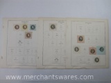 Prestamped Envelope Cut Squares includes 1925-34 Scott #U481-U483, 1925 #U495, U512, U518 and more,