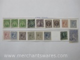 Philippines Postage Stamps includes Four US Administration 1906-25 2c, King Alfonso XIII 1/8 De