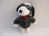 Pilot Snoopy Plush, 1966 United Features Syndicate, 6 oz