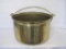 Large Hammered Brass Bucket with Handle