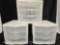 Three Sterelite 3 Drawer Plastic Stacking Storage Containers, approx 10 x12 inches, see pictures for