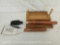 Brookstone Barbecue Spatula with Bobby Flay Brush and Wood Napkin Holder