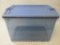 Rubbermaid Clear Blue Snaptoppers 60 quart Storage Container