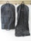 Two of The Fur Vault Breathable Garment Bags, Zipper Closure, approx 54 and 42 inch lengths