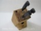 Zwilling J. A. Henckels Wood Knife Block with Three Knives