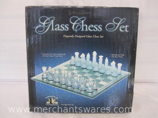 Excalibur Glass Chess Set, In Original Box