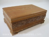 Carved Wood Trinket Box
