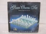 Excalibur Glass Chess Set, In Original Box