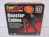 Everstart Plus Booster Cables, 12 ft, 8 gauge