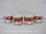 Four Campbell's Soup Kids Soup Mugs, 2001 Dishwasher and Microwave Safe