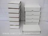 Twelve White Mailer Boxes, approx 8.5 x 5 x 2.5 inches in size