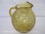 Amber Glass Pitcher
