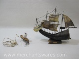 Genuine Horn Sailing Vessel Light, made in Italy, Needs Replacement Bulb to be Tested, As Is