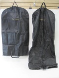 Two of The Fur Vault Breathable Garment Bags, Zipper Closure, approx 54 and 42 inch lengths