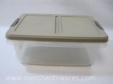 Hefty Storage Solutions Snap Top Clear 15 quart Storage Container