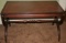 Mahogany Leather Top Coffee Table