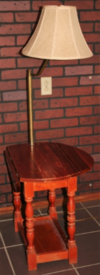 Drop-leaf Lamp Table