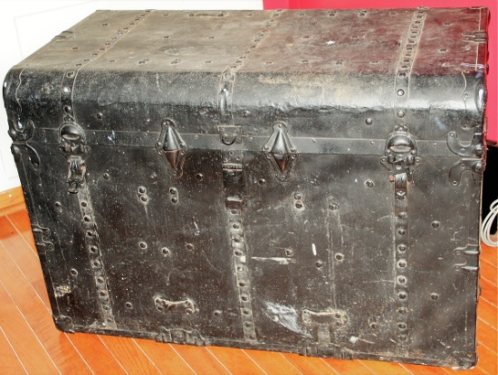 Black Antique Trunk