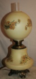 Gas Converted Antique Globe Lamp