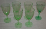 Green Glass Stemware