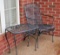 Wrought Iron Rocker and Table