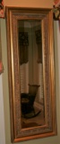 Rectangle Gold Framed Mirror
