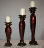Set of 3 Candlesticks