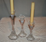 Glass Candle Sticks