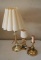 3 Lamps- 2 Brass
