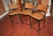 3 Bar Stools- Metal and Wicker