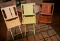 3 Wood Folding Chairs