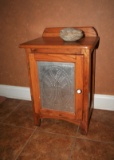 Cabinet Oak w/Tin Door