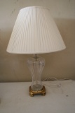 Lamp- Brass and Glass