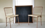 Card Table w/4 Chairs (3 w/busted upholstery)