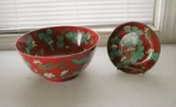 Decorative Bowls and Stand