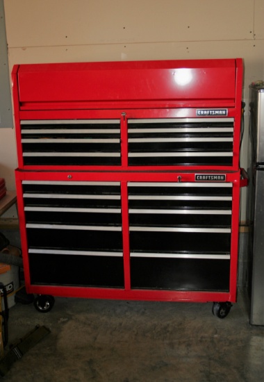 Craftsman Tool Box 62" x tall 52" x wide 18"