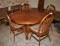 Kitchen Dining Table with 2 Leafs and 6 Chairs