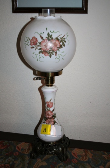 Floral Globe Lamp