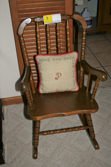 Small Wooden Rocking Chair
