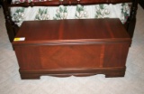 Cedar Chest with Various Linens