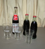 Coke Bottles and Glasses