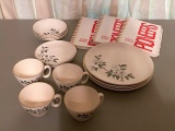 Dogwood China and 3 Cookbooks